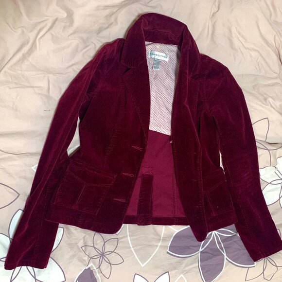 Fairweather Berry-Colored Corduroy Blazer - Picture 2 of 5